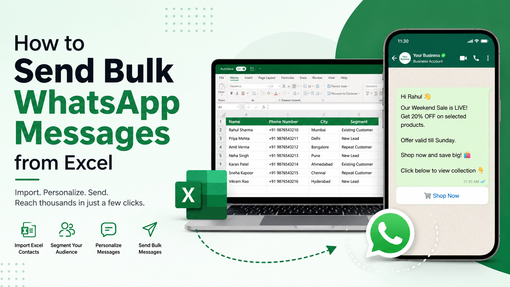 How to Send Bulk WhatsApp Messages from Excel